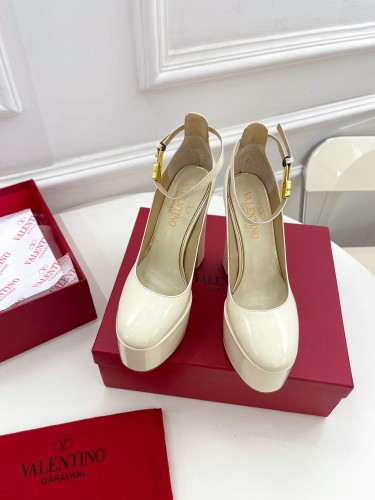 Valentino Garavani Women Fashion Shoes Pumps Luxury Brand Vlogo Signature Calfskin with Original Box 15cm Heel Whatsapp 