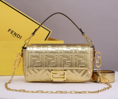 Fendi Womens Bag Shoulder Bags Luxury Brand Baguette leather bag Fashion Bags for Women with Original Box 8BR600A72VF1BZ2