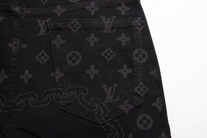 Louis Vuitton Luxury Brand Women Mens Pant Jeans   