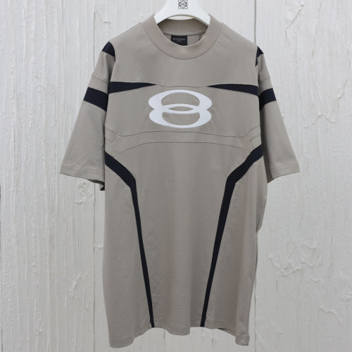 Balenciaga Luxury Brand Women Mens Short Sleeve T-Shirt UNITY SPORTS ICON BIKER T-SHIRT