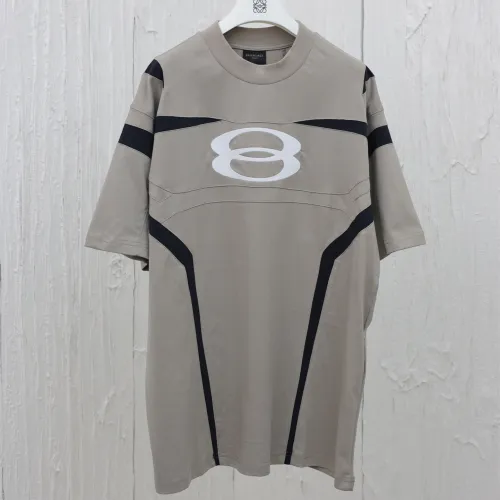 Balenciaga Luxury Brand Women Mens Short Sleeve T-Shirt UNITY SPORTS ICON BIKER T-SHIRT