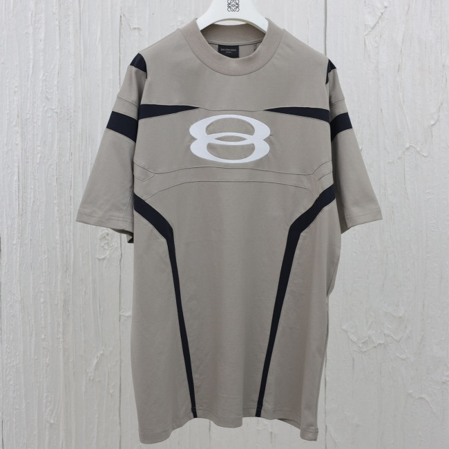 Balenciaga Luxury Brand Women Mens Short Sleeve T-Shirt UNITY SPORTS ICON BIKER T-SHIRT