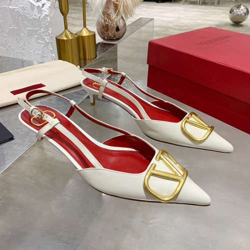 Valentino Garavani Women Fashion Shoes Pumps Luxury Brand Vlogo Signature Calfskin with Original Box 4cm Heel