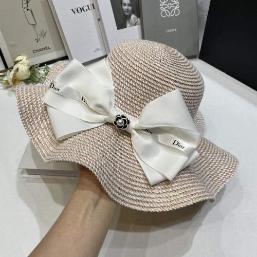 Dior Womens Straw Hat Luxury Brand Design Dior Cap with Original Box  