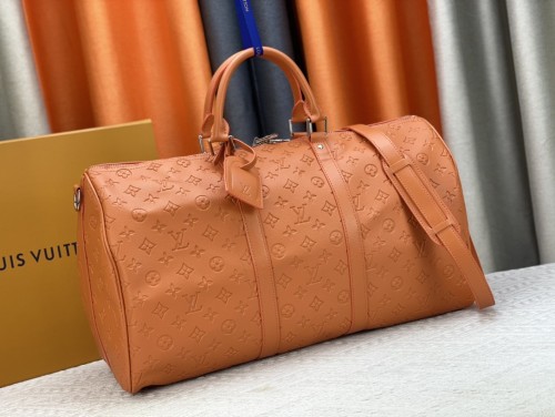 Louis Vuitton Womens and Mens Unisex Bags Luxury Brand LV Keepall Bandoulière 50 Fashion Design Travel Bag