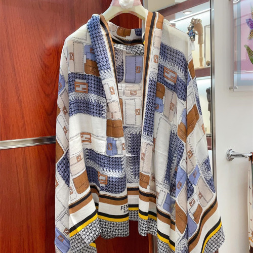 Fendi Scarves Men Womens Fashion Scarf081