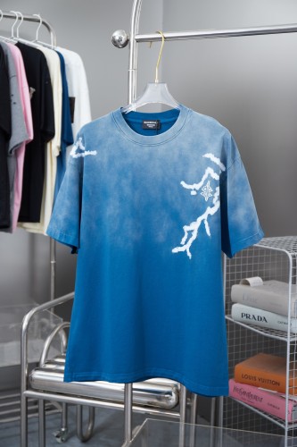 Balenciaga Luxury Brand Women Mens Short Sleeve T-Shirt   