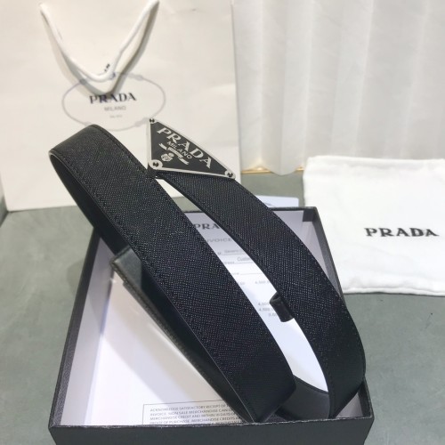 Prada Womens Belt Luxury Brand Fashion Women Belts with Original Box Saffiano Leather Belt 1CC369_053_F0632