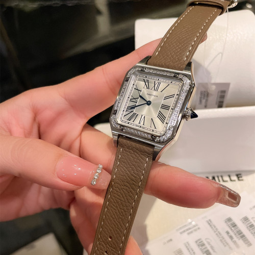 Cartier Womens Watch Luxury Brand Design Fashion Type with Original Box