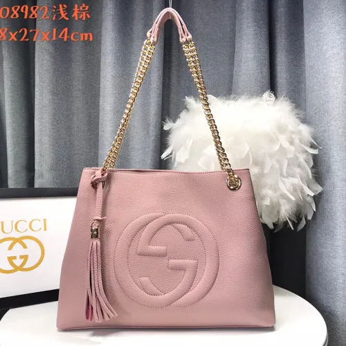 Gucci Womens Bags Shoulder Handbags Luxury Brand Gucci Double G Chain Shoulder Bags Totes  