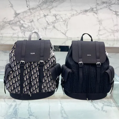 Dior Womens Mens Bags Backpacks Luxury Brand Design Fashion Type DIOR EXPLORER BACKPACK Beige and Black Dior Oblique Jacquard without Original Box