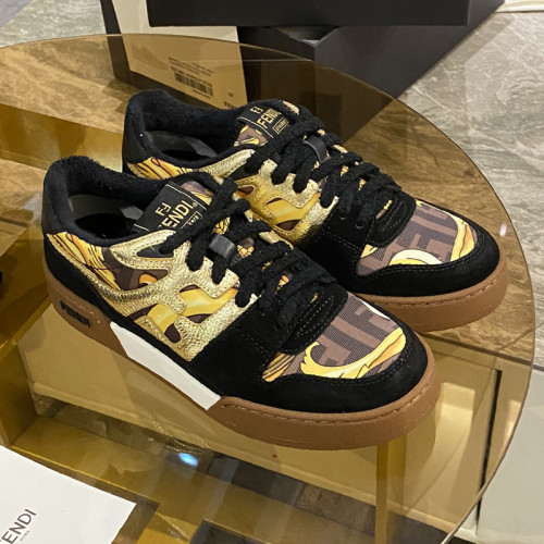 Fendi Mens Shoes Fashion Sneakers Luxury Brand Casual Fendi Trainer Sneakers Match Basse Shoes for Men with Original Box