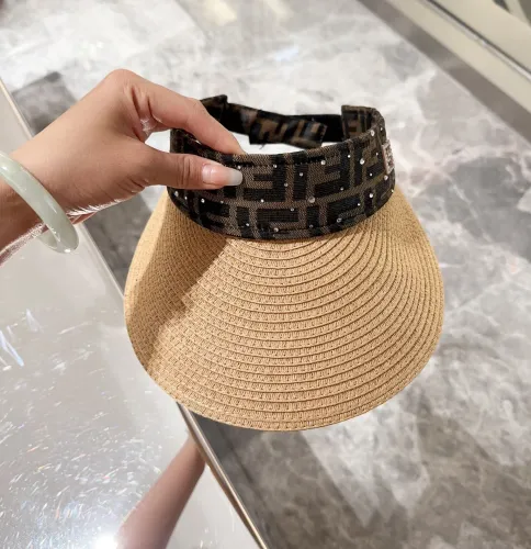Fendi Womens Visor Hat Luxury Brand Design Fendi Cap with Original Box  
