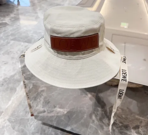 Loewe Men Womens Bucket Hat Luxury Brand Design Loewe Hats Fisherman hat in canvas with Original Box  