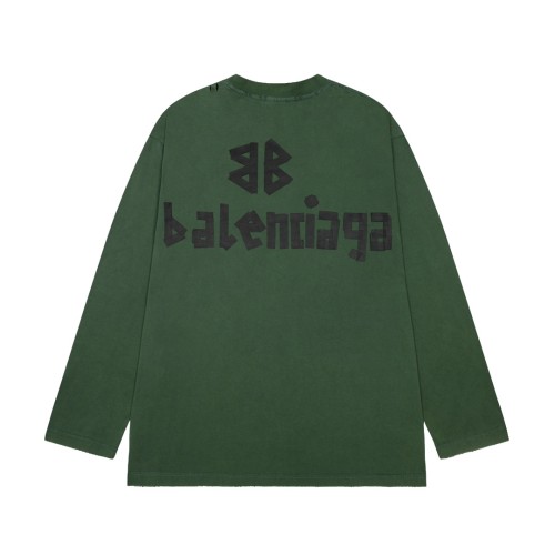 Balenciaga Luxury Brand Women Mens Long Sleeve T-Shirt   