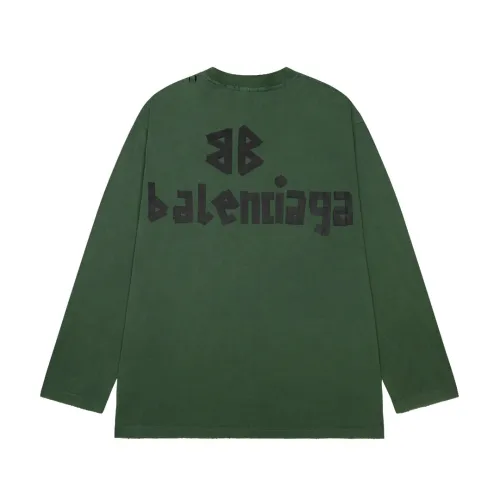 Balenciaga Luxury Brand Women Mens Long Sleeve T-Shirt   