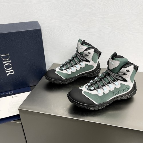 Dior Mens Shoes Sneakers Luxury Brand B28 SNEAKER DIORIZON DERBY SHOE Dior Oblique Jacquard and Rubber with Original Box 3SN277ZJW_H969