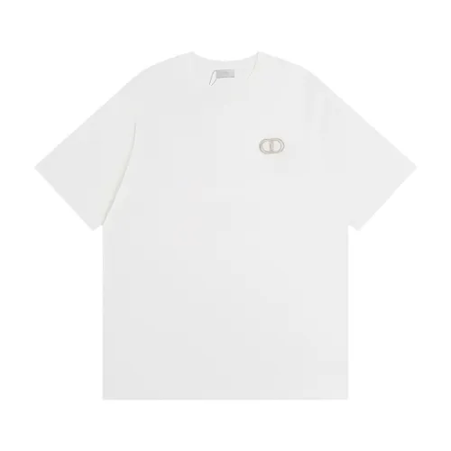 Doir Luxury Brand Women Mens Short Sleeve T-Shirt CD Icon Relaxed-Fit T-Shirt   