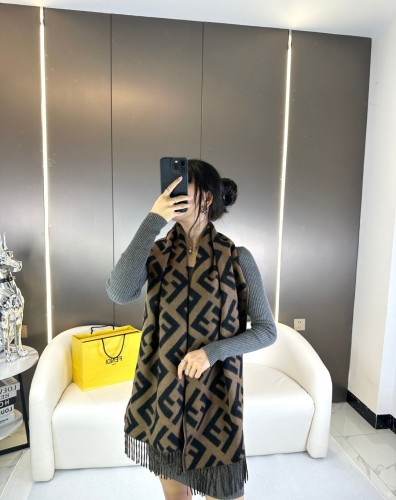 Fendi Scarves Men Womens Fashion Scarf089