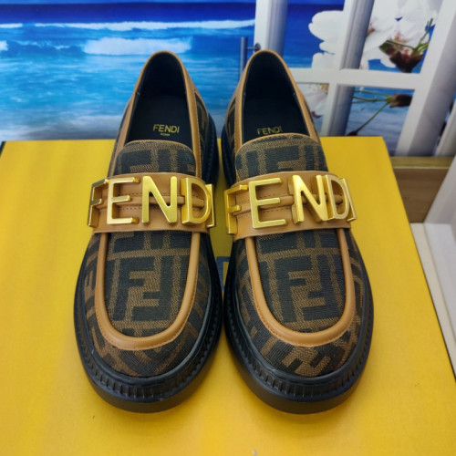 Fendi Womens Shoes Fashion Luxury Brand Fendi Fendigraphy Loafers with Original Box