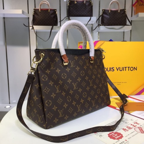 Louis Vuitton Womens Shoulder Bags Handbags Luxury Brand M40906 Pallas Monogram Canvas Fashion Design