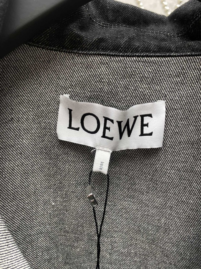 Loewe Men Womens Jackets Denim Luxury Brand Mens Jackets Top Quality   