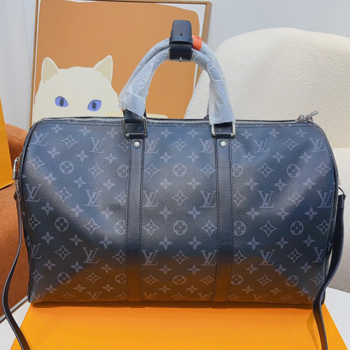 Louis Vuitton Womens and Mens Unisex Bags Luxury Brand LV Keepall Bandoulière 45 Fashion Design Travel Bag