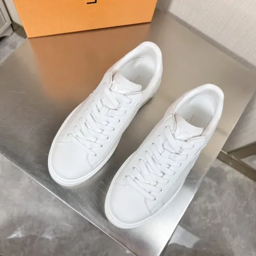 Louis Vuitton Mens Shoes Sneakers Lace-Up Luxury Brand Fashion TIME OUT SNEAKER with Original Box