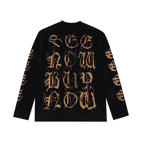 Balenciaga Luxury Brand Women Mens Long Sleeve T-Shirt   