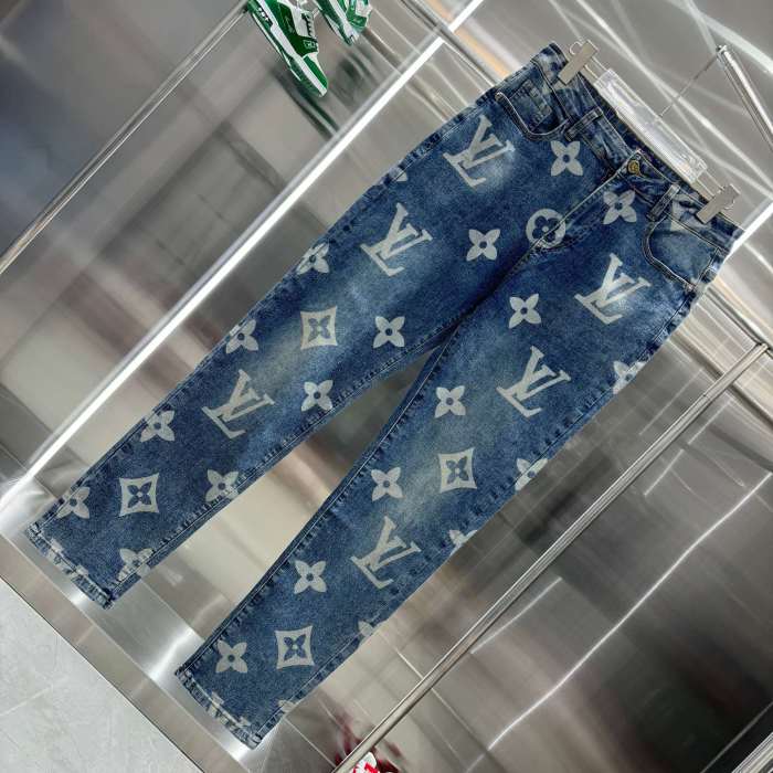 Louis Vuitton Luxury Brand Women Mens Pant Jeans   