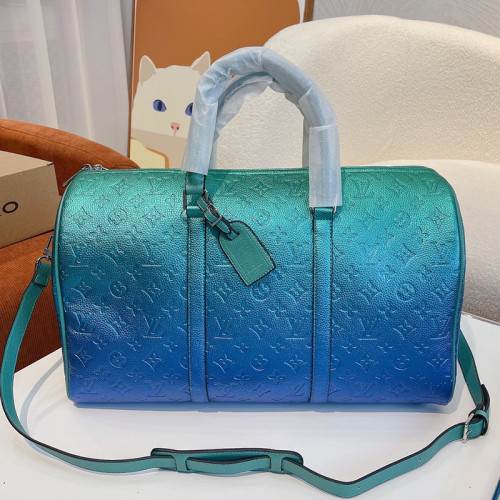 Louis Vuitton Womens and Mens Unisex Bags Luxury Brand LV Keepall Bandoulière 45 Fashion Design Travel Bag