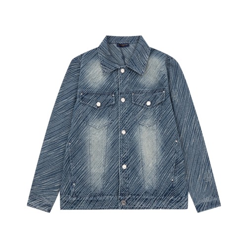 Louis Vuitton Men Womens Jackets Denim Coat Luxury Brand Mens Jackets Top Quality   