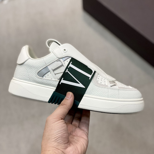 Valentino Garavani Mid-Top Calfskin VL7N Sneaker With Bands Mens Shoes Sneakers Luxury Brand with Original Box  
