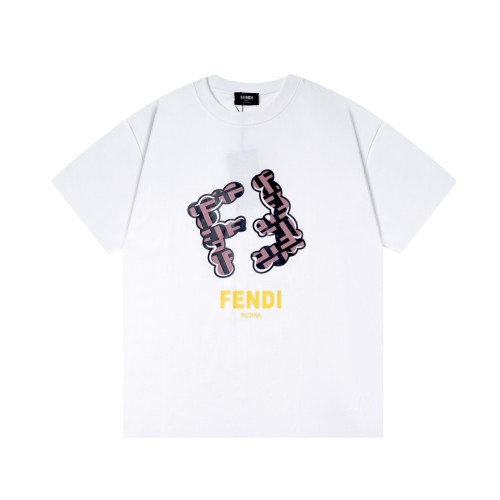 Fendi Luxury Brand Women Mens Short Sleeve T-Shirt   