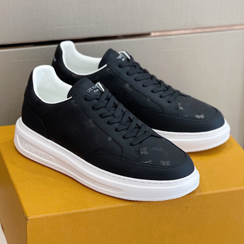 Louis Vuitton Men Shoes Fashion Sneakers RIVOLI Beverly Hills SNEAKER Luxury Brand Casual Shoes with Original Box