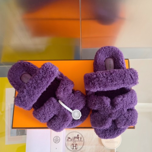 Hermes Womens Mens Unisex Shoes Winter Wool Extra Slippers Sandals Casual Fashion Sandals Luxury Brand with Original Box Whatsapp 