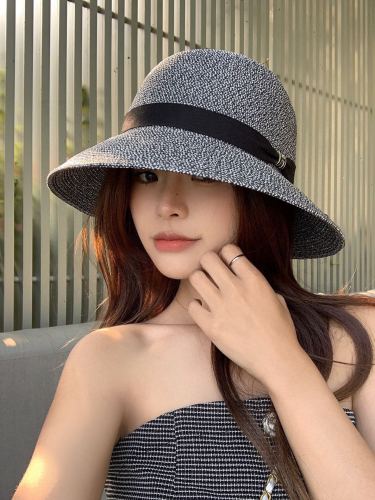 Hermes Womens Hats Luxury Brand Design Hermes Bucket Hat Straw Hat with Original Box  