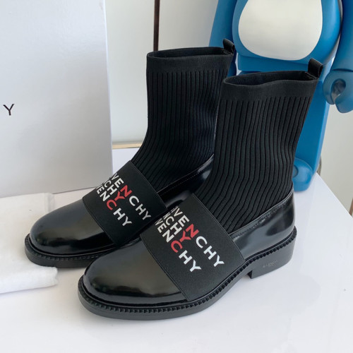 Givenchy Womens Shoes Boots Fashion Type Luxury Brand GIVENCHY BOOTS IN LEATHER with Original Box