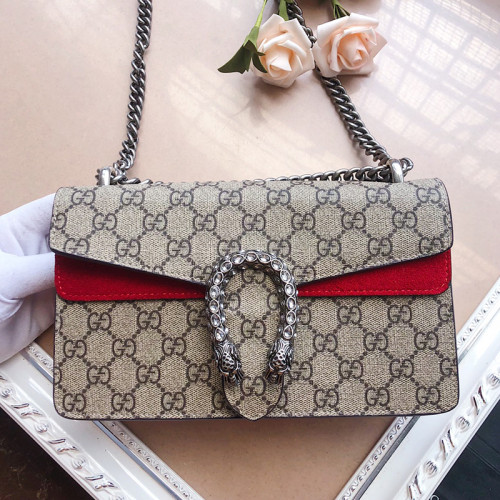 Gucci Womens Bags Crossbody Shoulder Messenger Bags Luxury Brand Dionysus GG small shoulder bag 499623 92TJN 8677 with Original Box