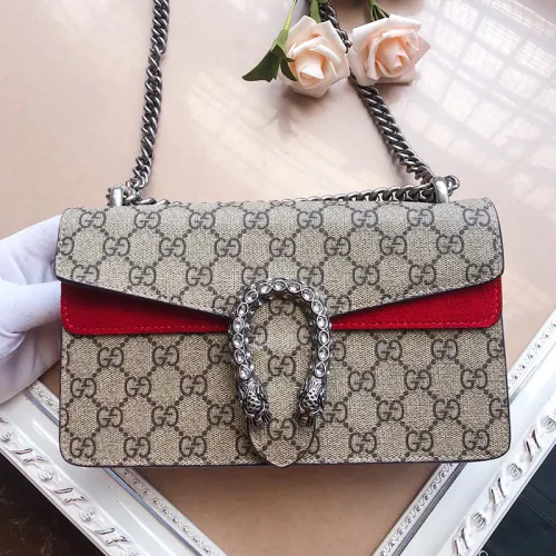 Gucci Womens Bags Crossbody Shoulder Messenger Bags Luxury Brand Dionysus GG small shoulder bag 499623 92TJN 8677 with Original Box