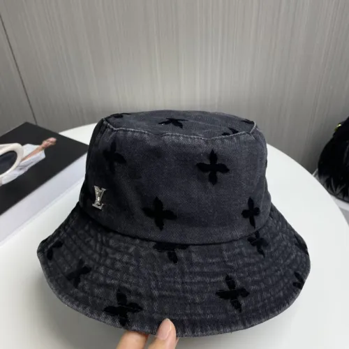 Louis Vuitton Womens Mens Cap Bucket Hat Luxury Brand with Original Box  