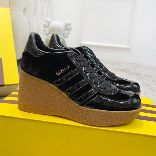 Gucci Adidas Gazelle Womens Shoes Sneakers Luxury Brand adidas x Gucci wedge Gazelle sneaker with Original Box 9cm Whatsapp 