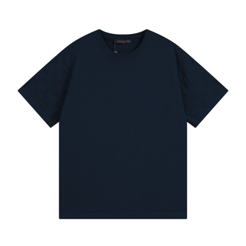 Louis Vuitton Luxury Brand Men Womens Short Sleeve T-Shirt Short-Sleeved Signature Crewneck   