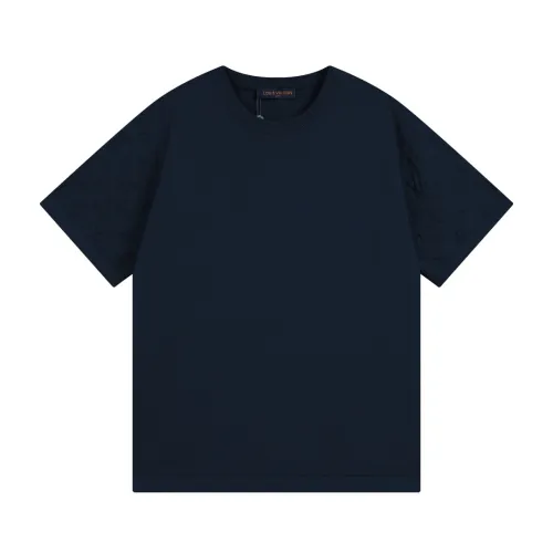 Louis Vuitton Luxury Brand Men Womens Short Sleeve T-Shirt Short-Sleeved Signature Crewneck   
