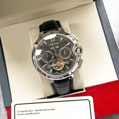 Cartier Mens Watch Luxury Brand Design Fashion Type with Original Box