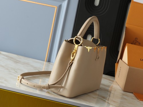 Louis Vuitton Womens Bags Handbags Luxury Brand Capucines MM bag M54663 Leather Messenger Shoulder Bags  