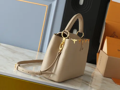 Louis Vuitton Womens Bags Handbags Luxury Brand Capucines MM bag M54663 Leather Messenger Shoulder Bags  
