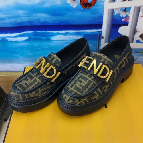 Fendi Womens Shoes Fashion Luxury Brand Fendi Fendigraphy Loafers with Original Box