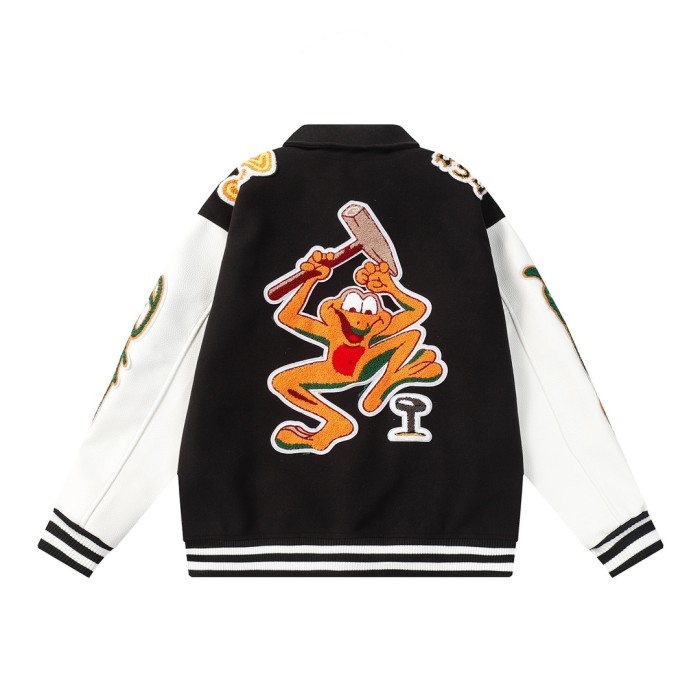 Louis Vuitton Men Womens Jackets Coat Luxury Brand Mens Jackets Varsity Blouson Top Quality   