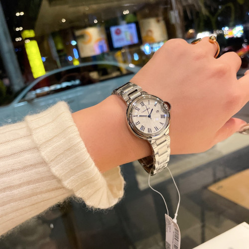Cartier Womens Watch Luxury Brand Design Fashion Type with Original Box